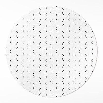 Kulatý vinylový koberec Moderní módní minimalistický vzor