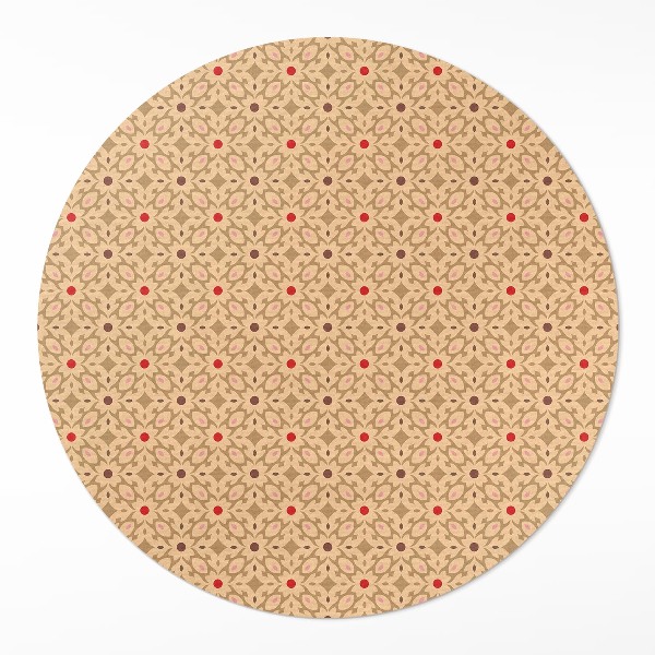 Kulatý vinylový koberec Orientální design styl perský