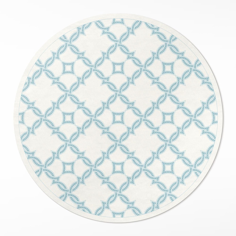 Kulatý vinylový koberec Řetězové vazby dekorativní dlaždice