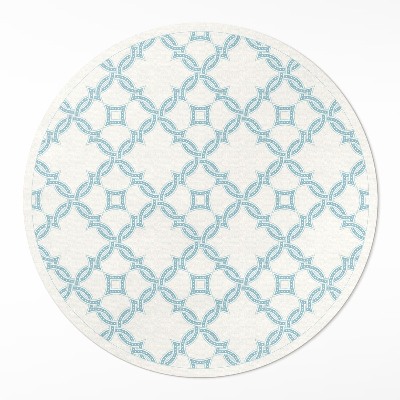 Kulatý vinylový koberec Řetězové vazby dekorativní dlaždice