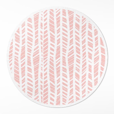 Kulatý vinylový koberec Indiánský vzor pastelové boho