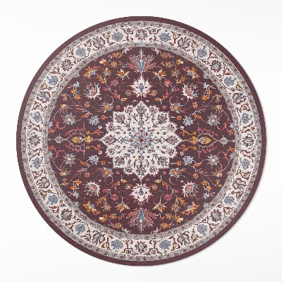 Kulatý vinylový koberec Starý dekorativní vzor ve vintage stylu