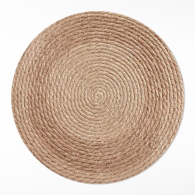 Kulatý vinylový koberec Provázkové čáry v minimalistickém stylu