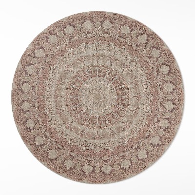 Kulatý vinylový koberec Geometrická dokonalost