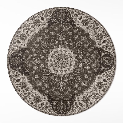 Kulatý vinylový koberec Jemnost perských ornamentů