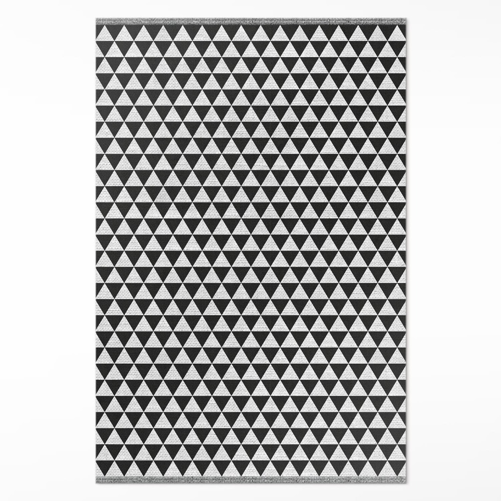 Vinylový koberec Geometrický vzor trojúhelníky imitace tkaniny