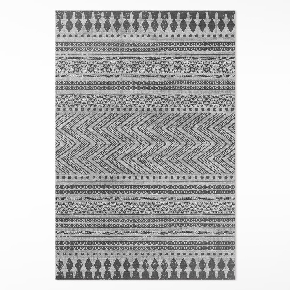 Vinylový koberec Pruhy a cik-caky imitace tkaniny