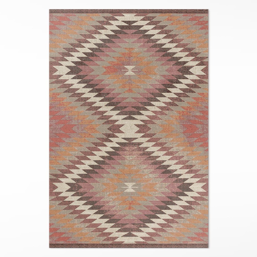 Vinylový koberec Turecký vzor ozdobná imitace tkaniny