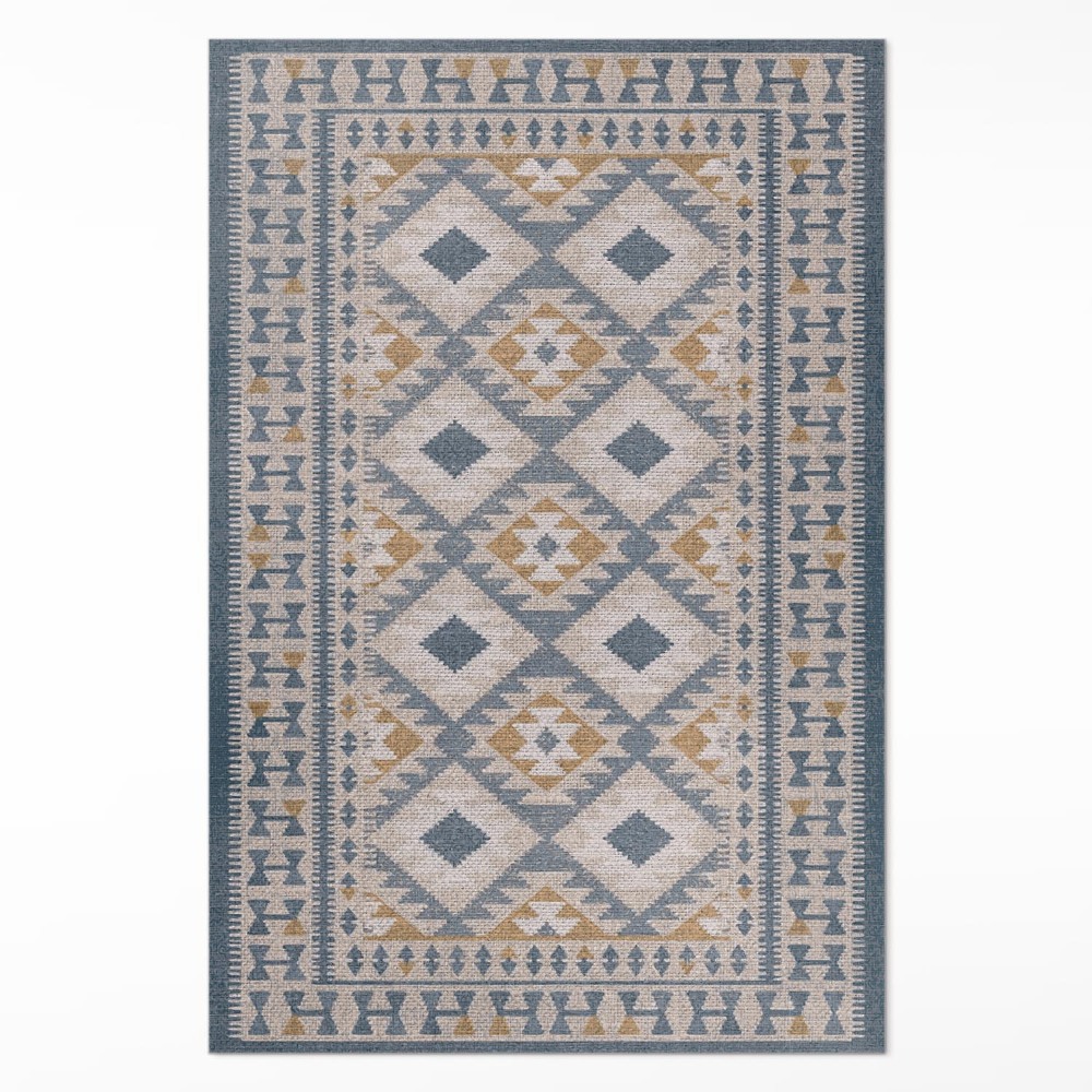 Vinylový koberec Retro design dekorativní imitace tkaniny