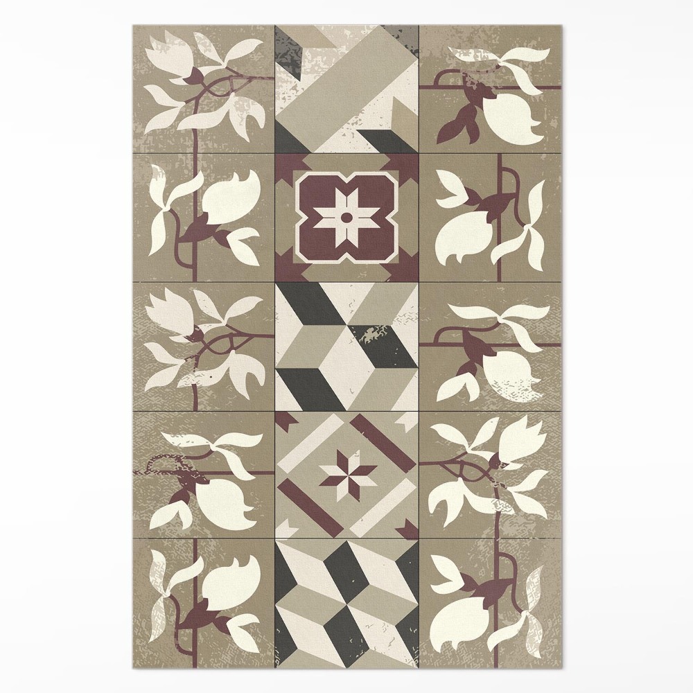 Vinylový koberec Kachličky magnolia dekorativní mozaika