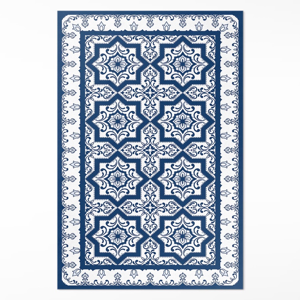 Vinylový koberec Portugalský styl zdobené kachličky