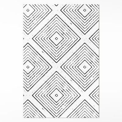 Vinylový koberec Pravidelné čtverce boho vzor