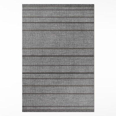 Vinylový koberec Šedé pruhy boho vintage styl