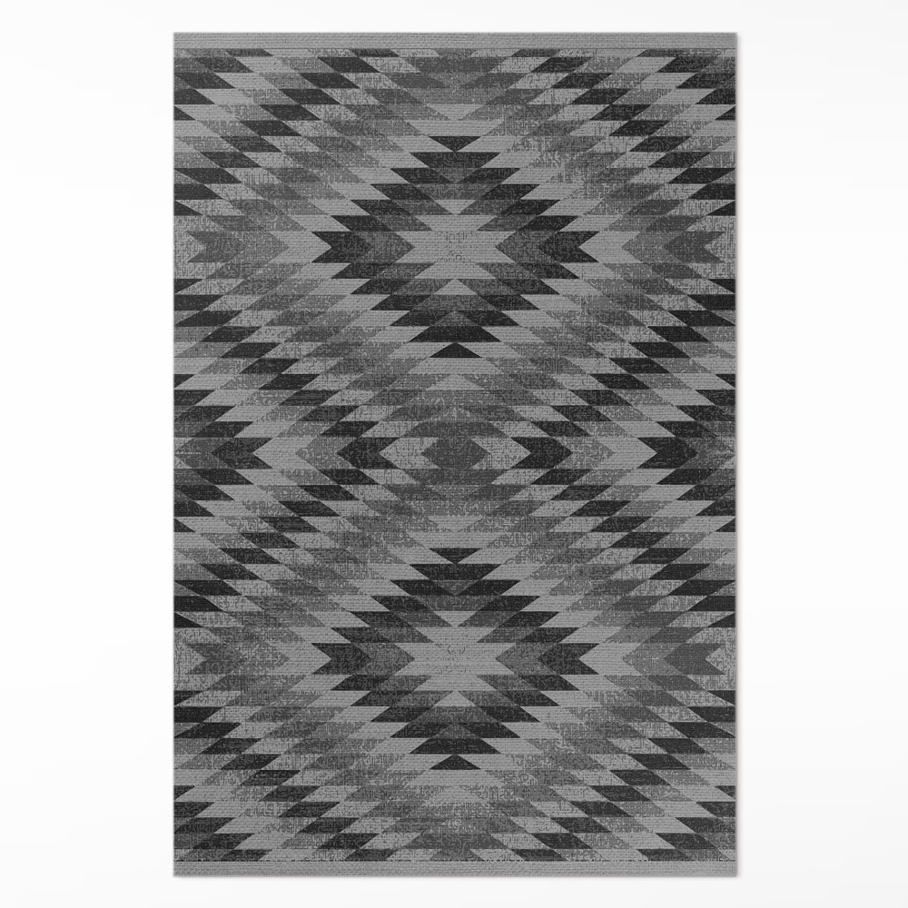 Vinylový koberec Tmavé rovnoběžníky imitace tkaniny