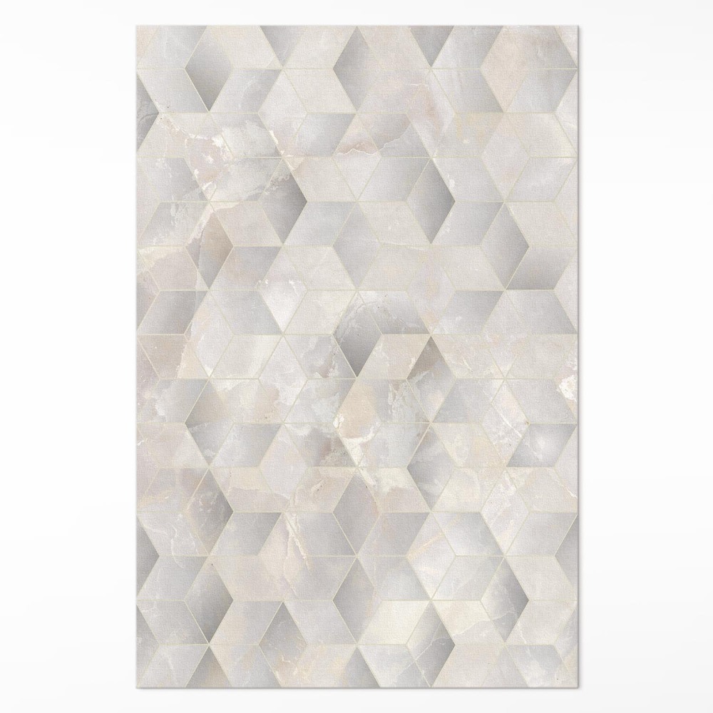 Vinylový koberec Kostky 3D moderní geometrický vzor