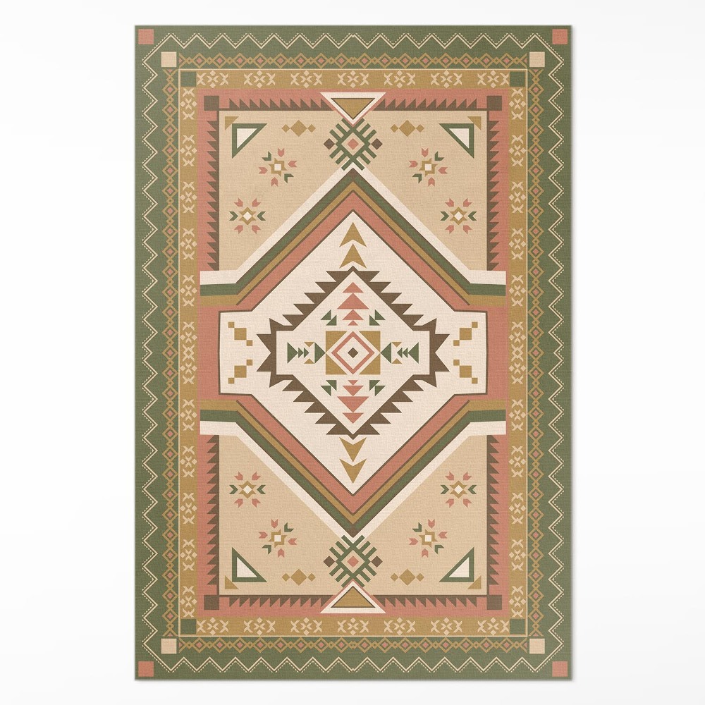 Vinylový koberec Španělská geometrie ornamentální vzor