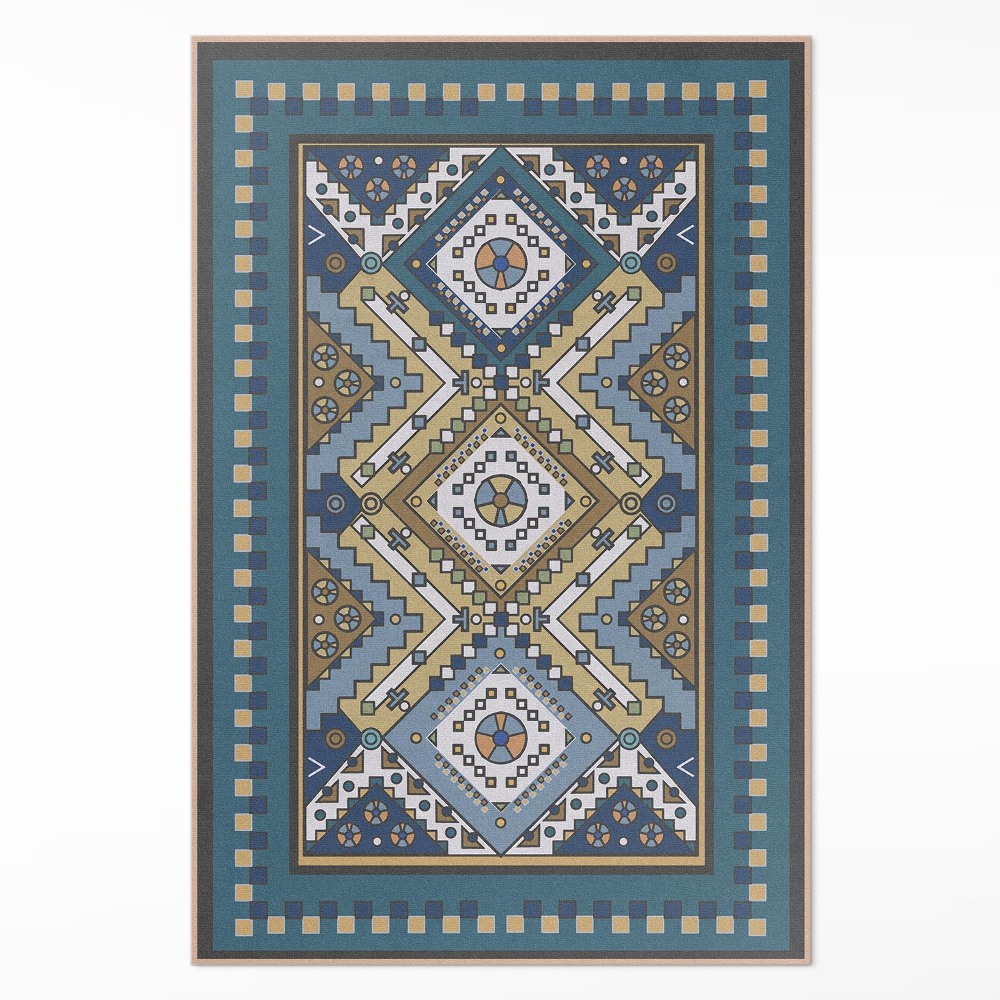 Vinylový koberec Marocké geometrické vzory ornament