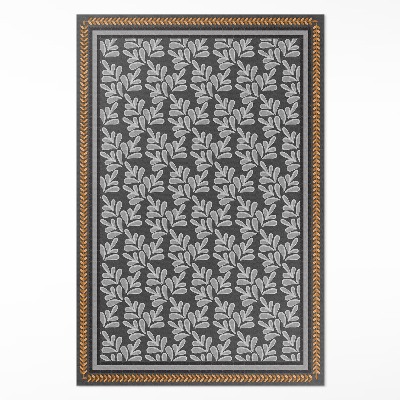 Vinylový koberec Květinový cop rostlinný motiv