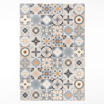 Vinylový koberec Španělské dlaždice pastelová mozaika