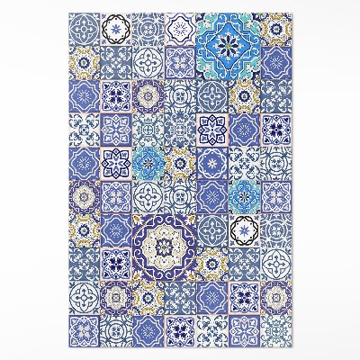 Vinylový koberec Španělské květiny dekorativní mozaika