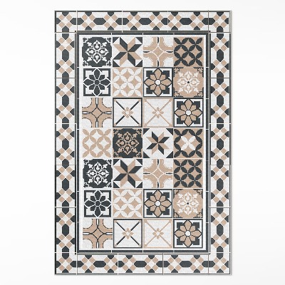 Vinylový koberec Tříbarevná geometrie dekorativní dlaždice