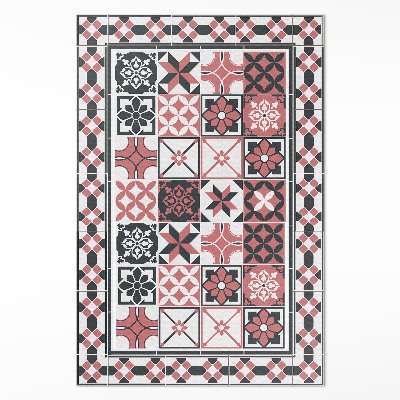 Vinylový koberec Tříbarevná geometrie ozdobné dlaždice