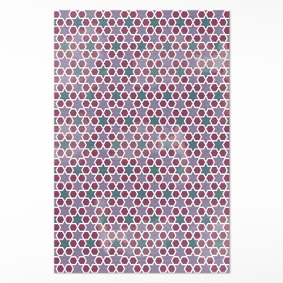 Vinylový koberec Geometrické hvězdičky drobná mozaika