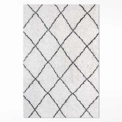 Vinylový koberec Černé linie vzor imitace plyše