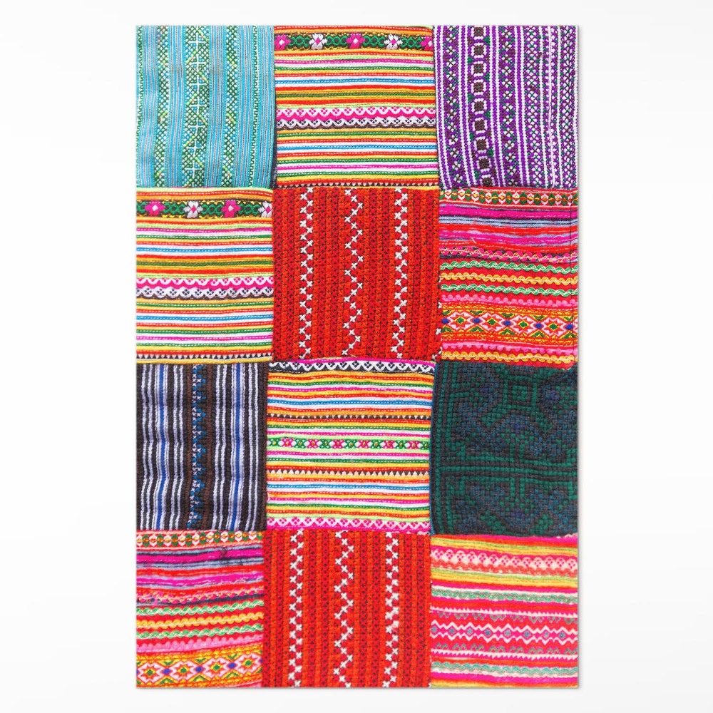 Vinylový koberec Turecký patchwork vzorované sploty