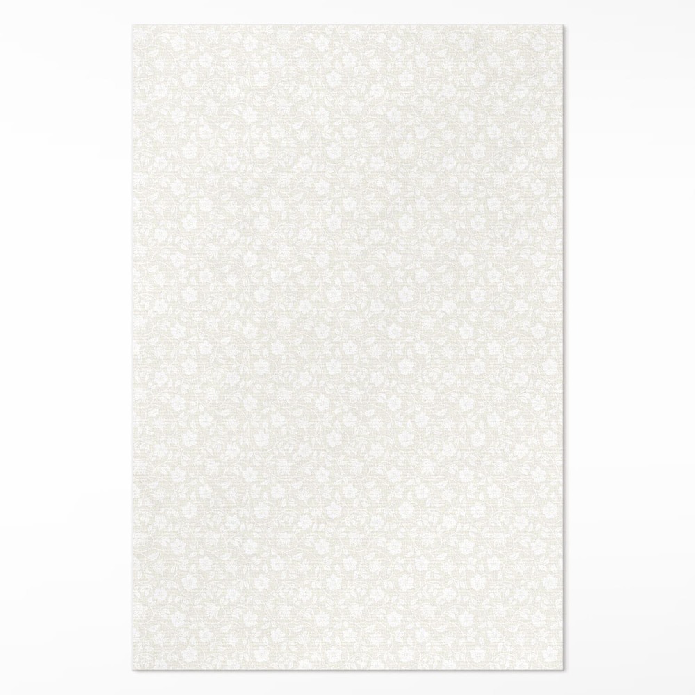 Vinylový koberec Jemné drobné luční květiny boho