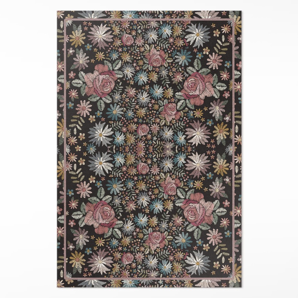 Vinylový koberec Drobné květiny na louce