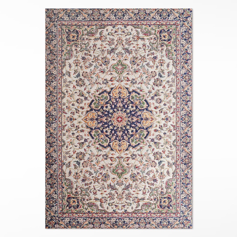 Vinylový koberec Klasický květinový granát