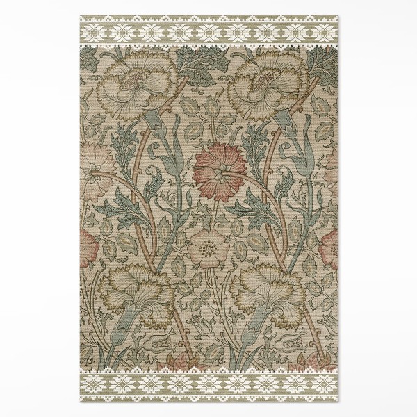 Vinylový koberec Divoká růže William Morris