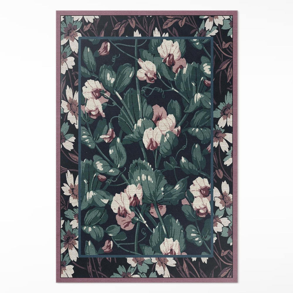 Vinylový koberec Albert Racinet květinový vzor