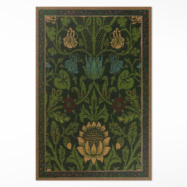 Vinylový koberec Květinové motivy William Morris