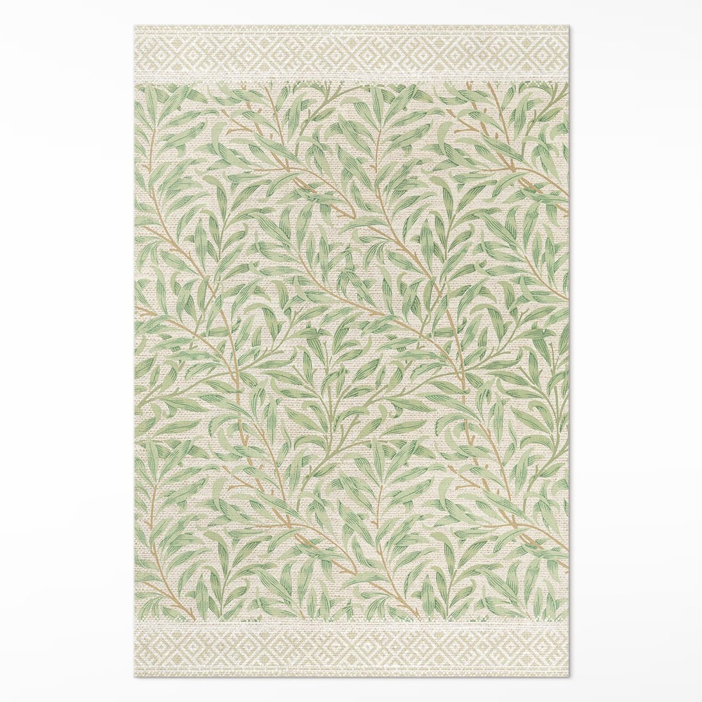 Vinylový koberec Vintage ilustrace listů William Morris