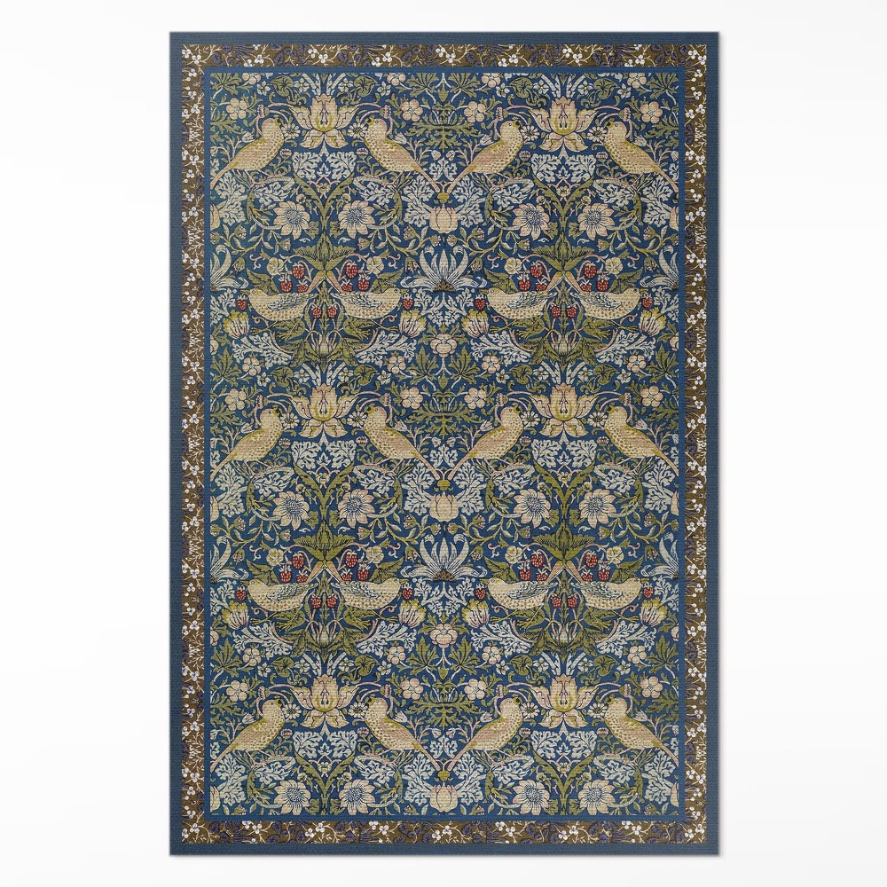 Vinylový koberec Zloděj jahod William Morris