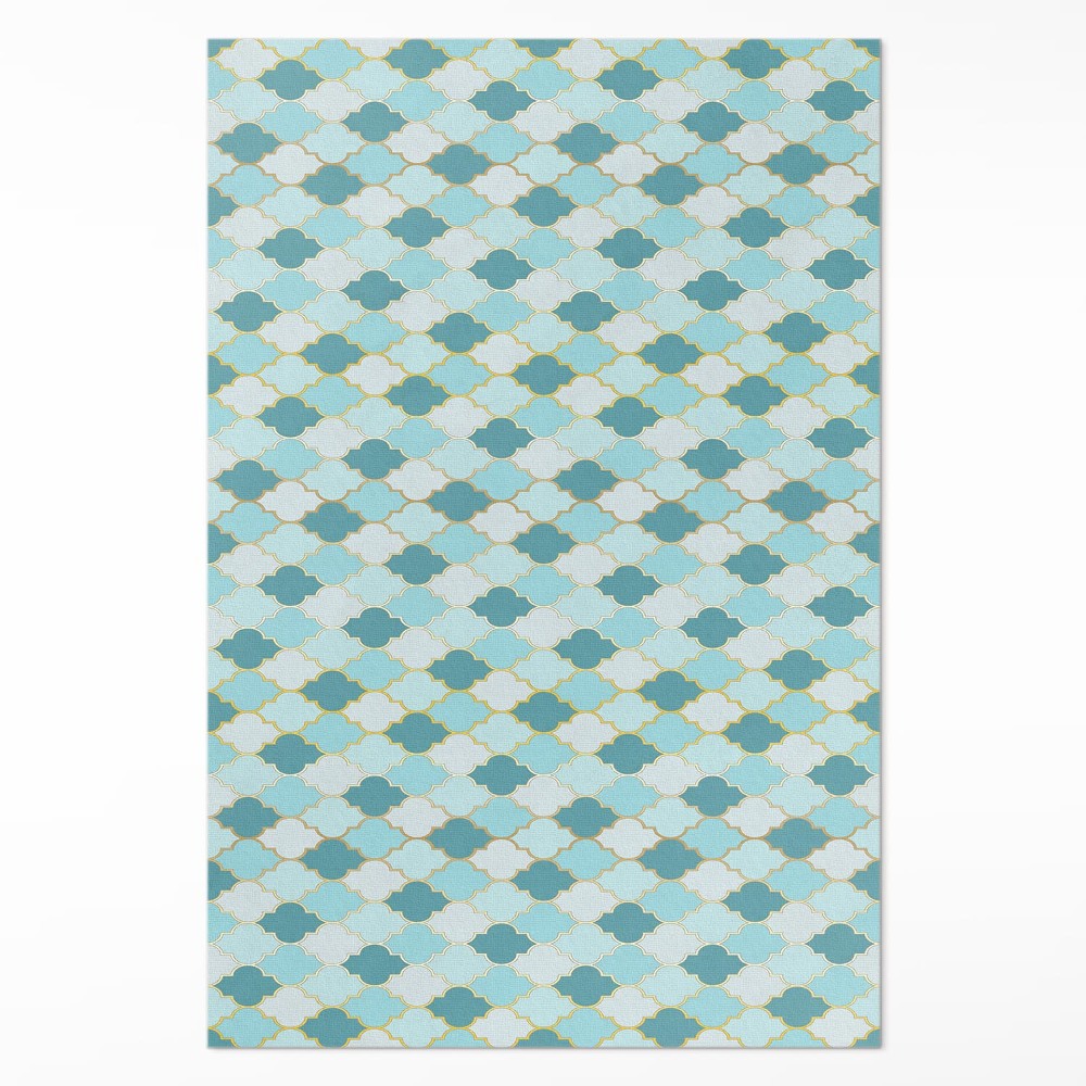 Vinylový koberec Modrá mozaika ozdobné dlaždice