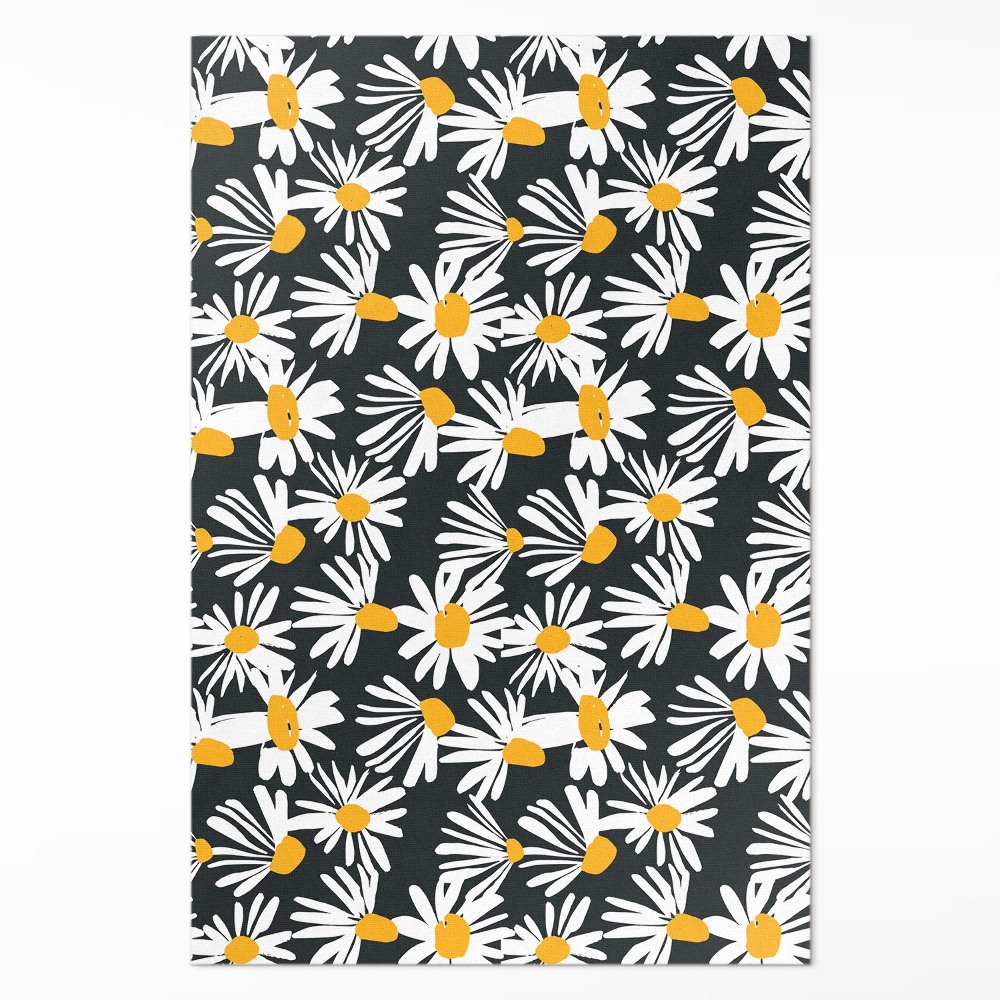 Vinylový koberec Malované sedmikrásky luční květiny