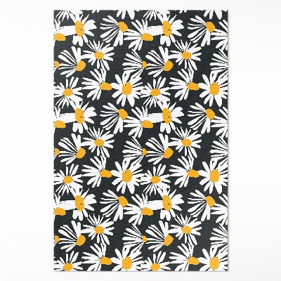 Vinylový koberec Malované sedmikrásky luční květiny