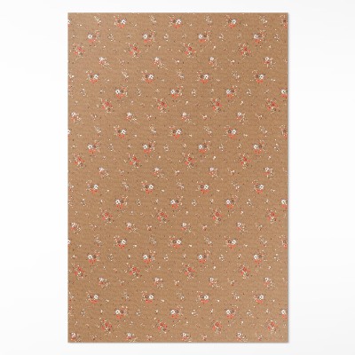 Vinylový koberec Drobná kvítka luční boho vintage styl