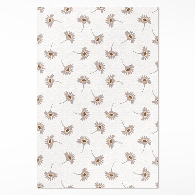 Vinylový koberec Jemné květiny boho sedmikrásky