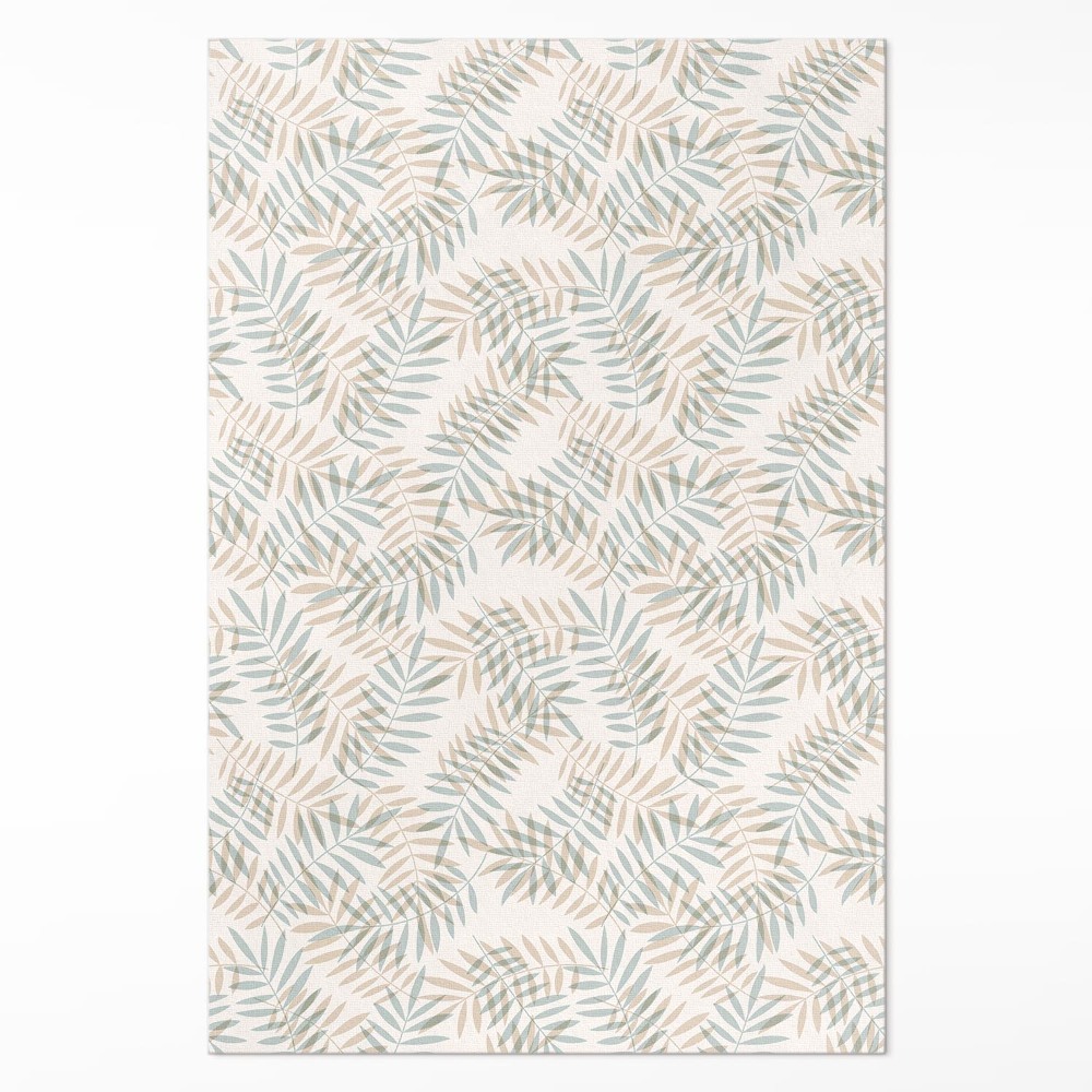 Vinylový koberec Jemné tropické listy boho vzor