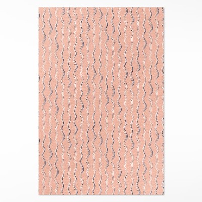 Vinylový koberec Boho vlny v pastelových barvách