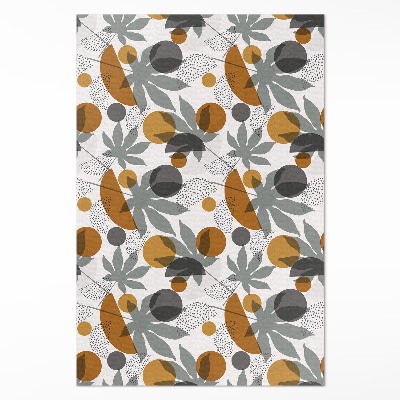Vinylový koberec Ilustrace listů a tvarů boho