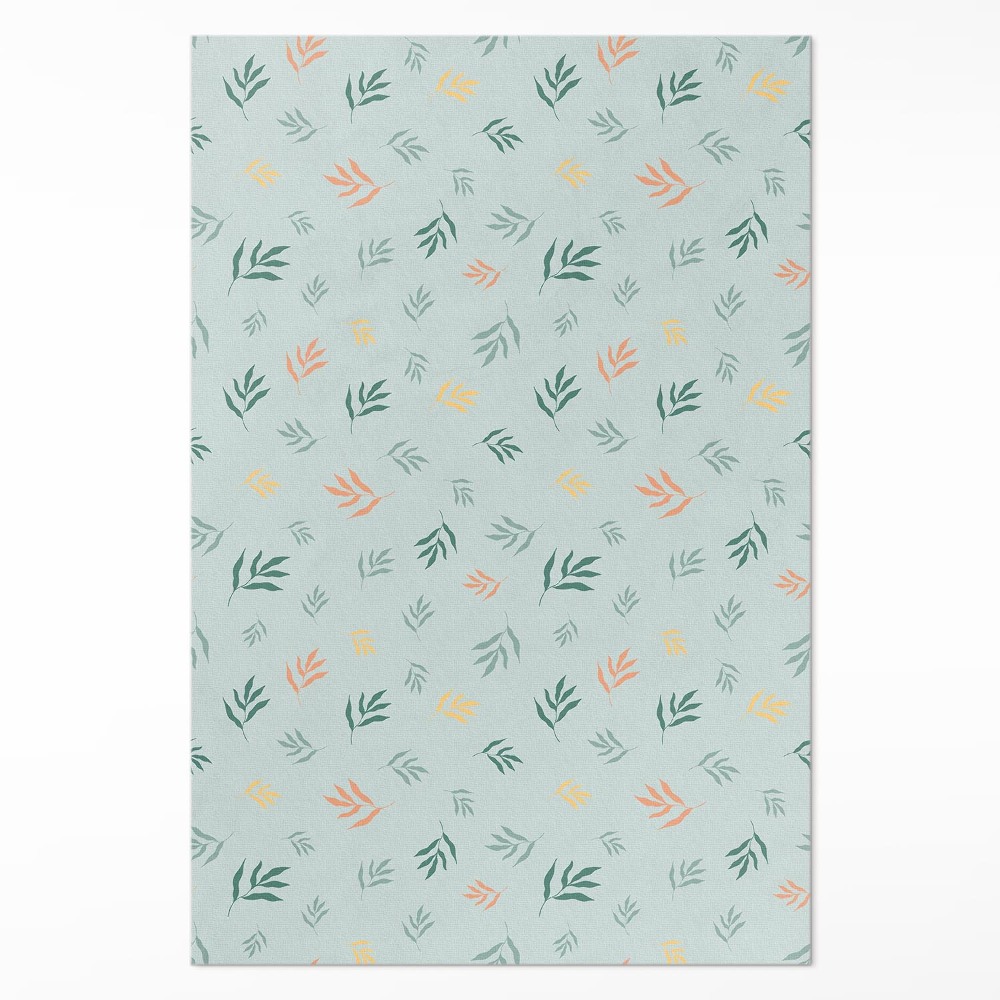 Vinylový koberec Malé větvičky rostlinné motivy boho