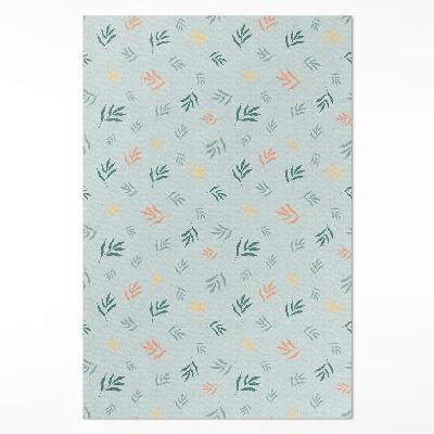 Vinylový koberec Malé větvičky rostlinné motivy boho