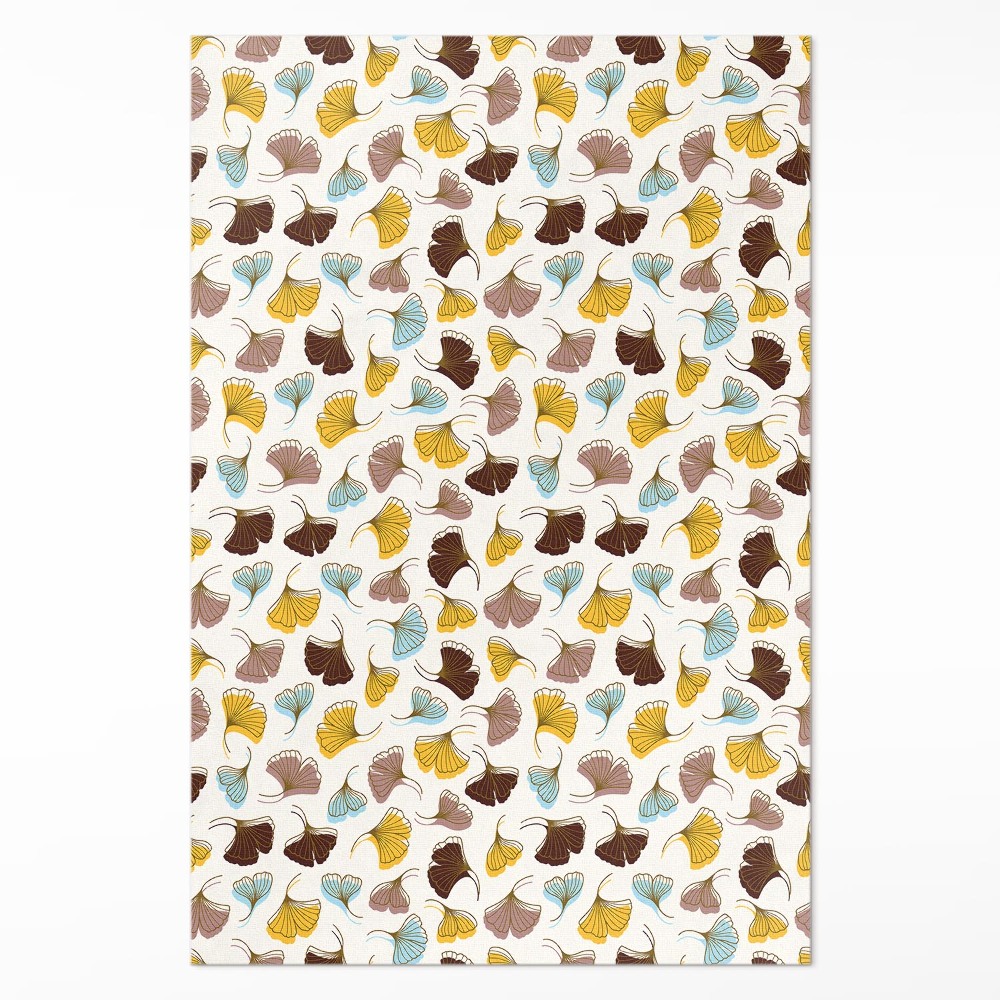 Vinylový koberec Pastelové listy jinanu ilustrace boho