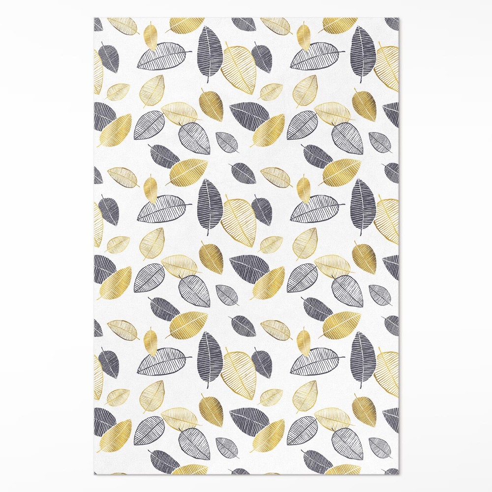 Vinylový koberec Světlé a tmavé listy módní přírodní vzor