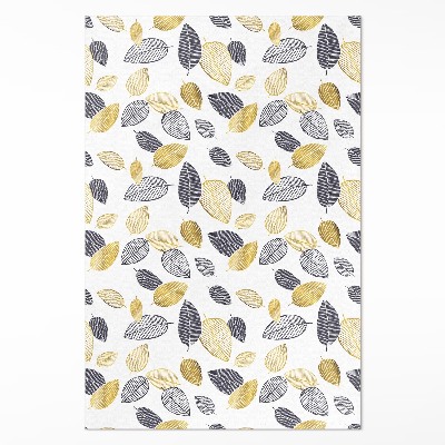 Vinylový koberec Světlé a tmavé listy módní přírodní vzor